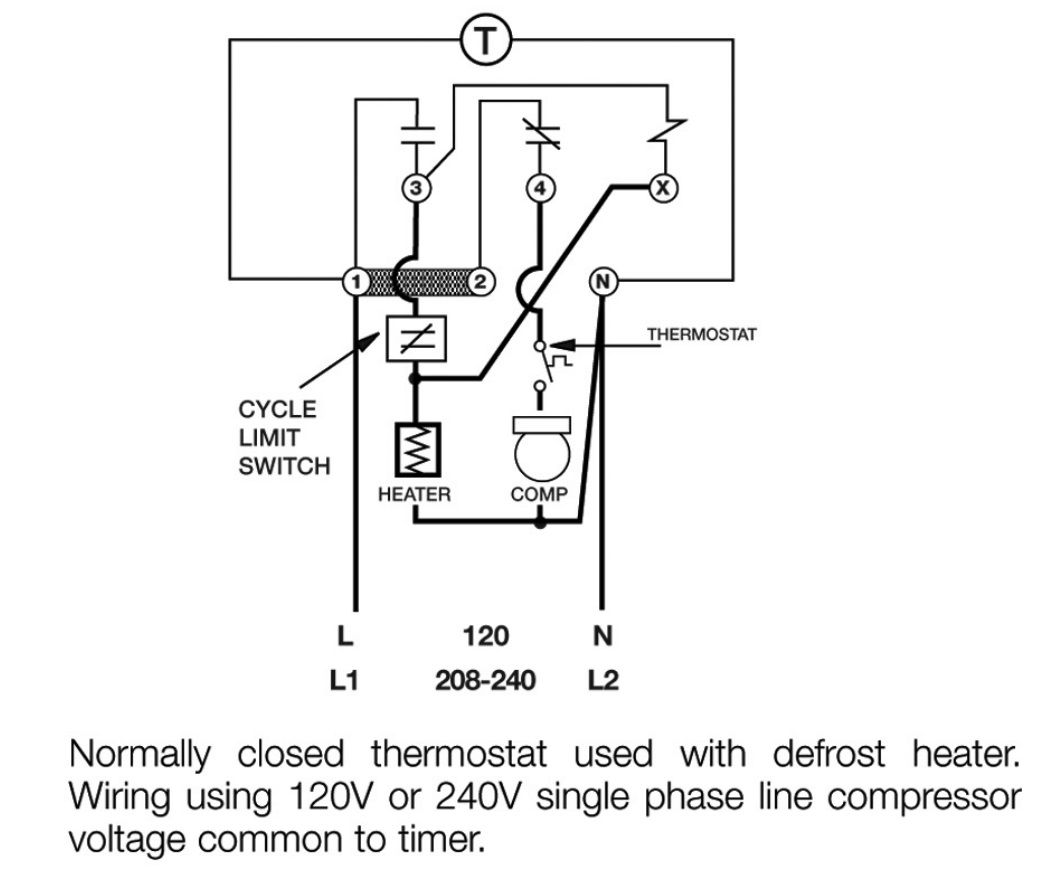 Defrost Timer Electrical In Line